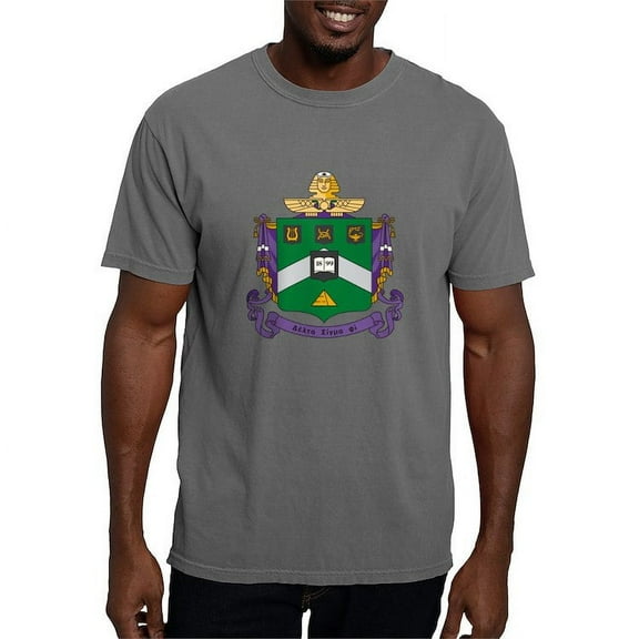 CafePress - Delta Sigma Phi Coat Of Arms T Shirt - Mens Comfort Colors Shirt