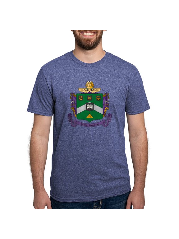 - Delta Sigma Phi Coat Of Arms T Shirt - Mens Tri-blend T-Shirt