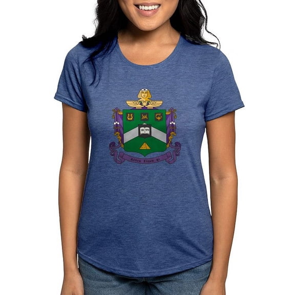 CafePress - Delta Sigma Phi Coat Of Arms T Shirt - Womens Tri-blend T-Shirt