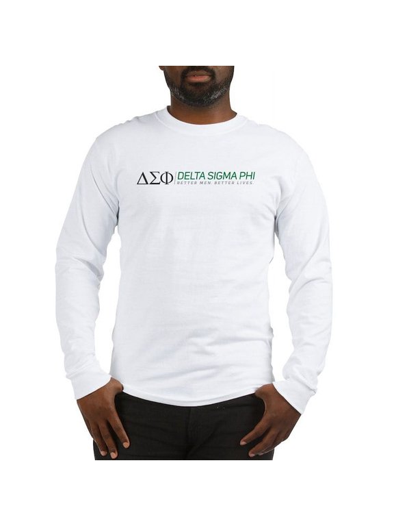 - Delta Sigma Phi Color Logo Long Sleeve T Shirt - Unisex Cotton Long Sleeve T-Shirt