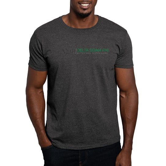 CafePress - Delta Sigma Phi Color Logo T Shirt - Men's Classic Cotton T-Shirts