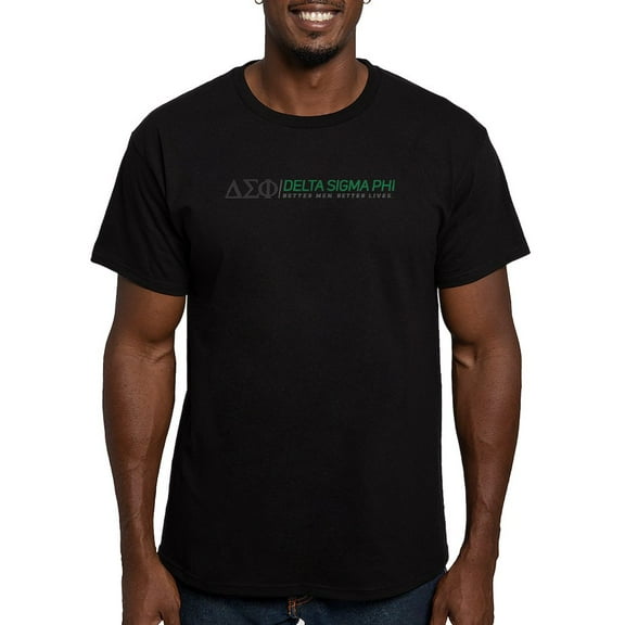 CafePress - Delta Sigma Phi Color Logo T Shirt - Men's Fitted T-Shirt