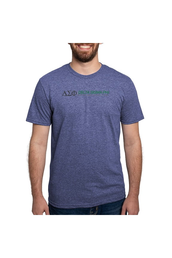 - Delta Sigma Phi Color Logo T Shirt - Mens Tri-blend T-Shirt