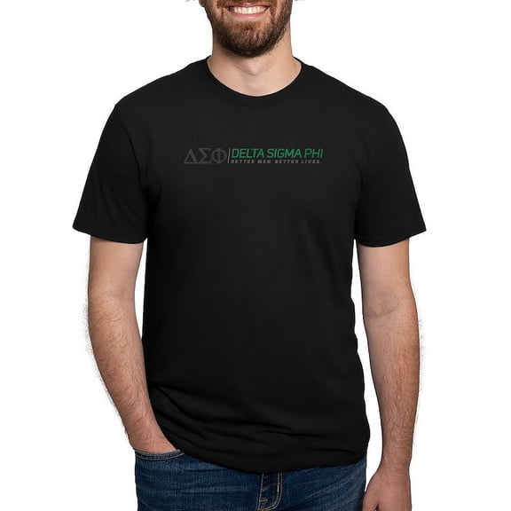 CafePress - Delta Sigma Phi Color Logo T Shirt - Mens Tri-blend T-Shirt