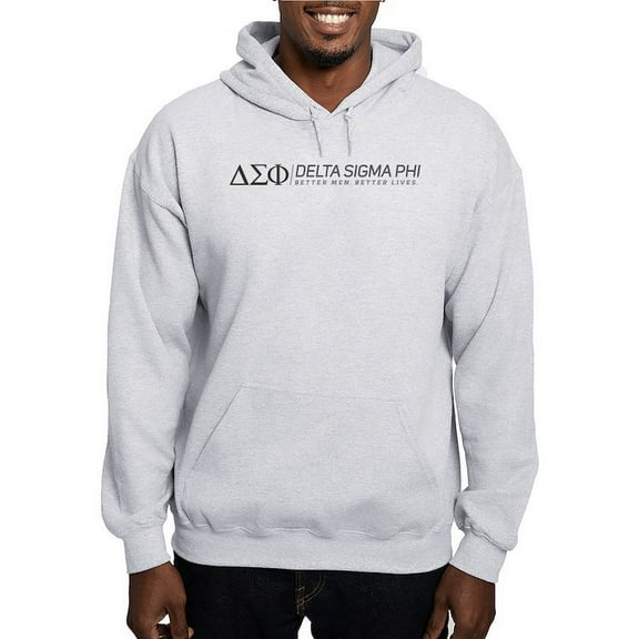 CafePress - Delta Sigma Phi Grayscale Logo Sweatshirt - Pullover Hoodie, Hooded Sweatshirt