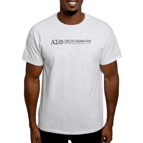 CafePress - Delta Sigma Phi Grayscale Logo T Shirt - Men's Classic Graphic T-Shirt