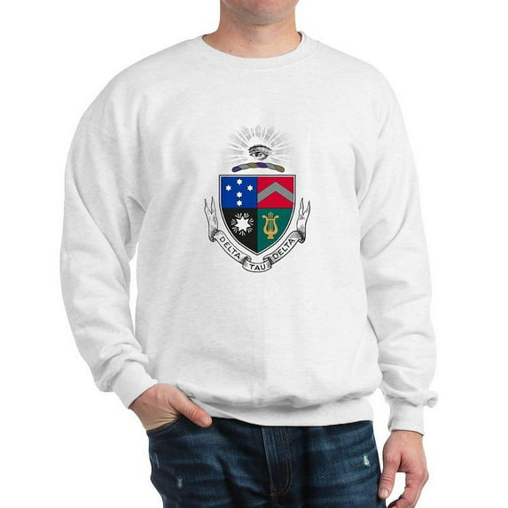 CafePress - Delta Tau Delta Coat Of Arms Sweatshirt - Crew Neck Sweatshirt