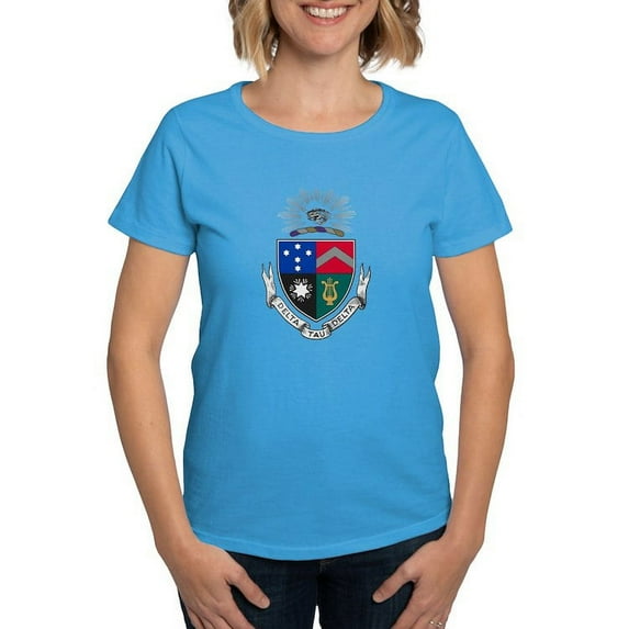 CafePress - Delta Tau Delta Coat Of Arms T Shirt - Women's Traditional Fit Dark T-Shirt
