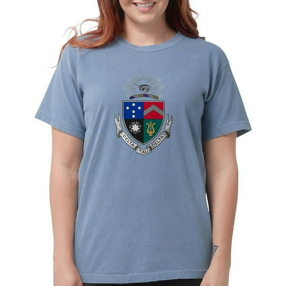 CafePress - Delta Tau Delta Coat Of Arms T Shirt - Womens Comfort Colors® Shirt