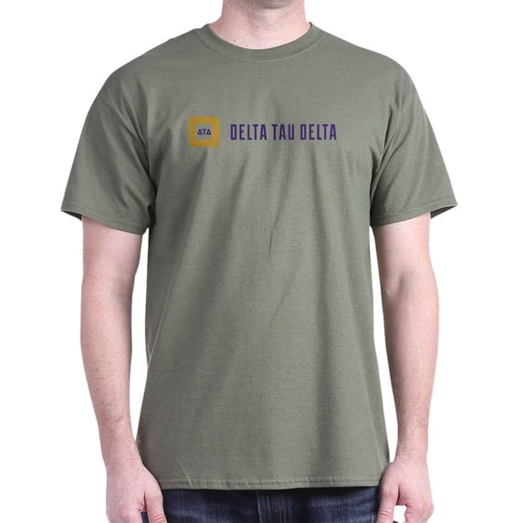 CafePress - Delta Tau Delta Full Color Signature T Shirt - Men's Classic Graphic Cotton T-Shirt