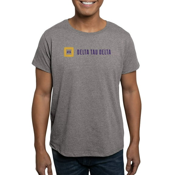 CafePress - Delta Tau Delta Full Color Signature T Shirt - Men's Fitted T-Shirt