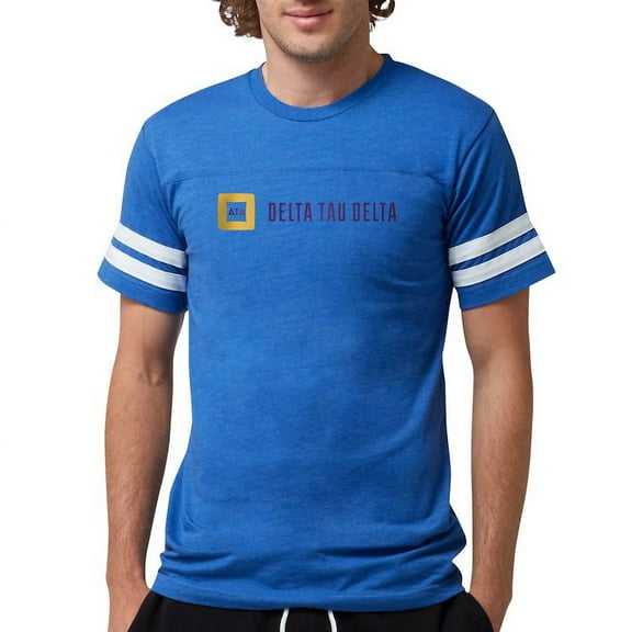 CafePress - Delta Tau Delta Full Color Signature T Shirt - Mens Football Shirt