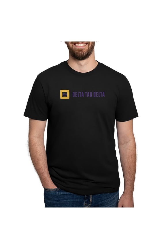 - Delta Tau Delta Full Color Signature T Shirt - Mens Tri-blend T-Shirt