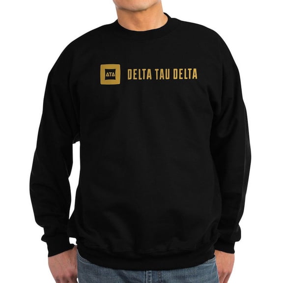 CafePress - Delta Tau Delta Gold Signature Sweatshirt - Classic Crew Neck Sweatshirt
