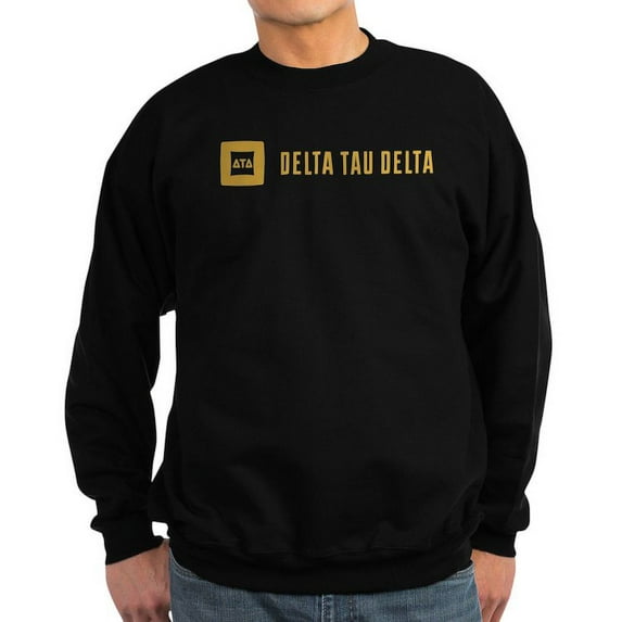 CafePress - Delta Tau Delta Gold Signature Sweatshirt - Classic Crew Neck Sweatshirt