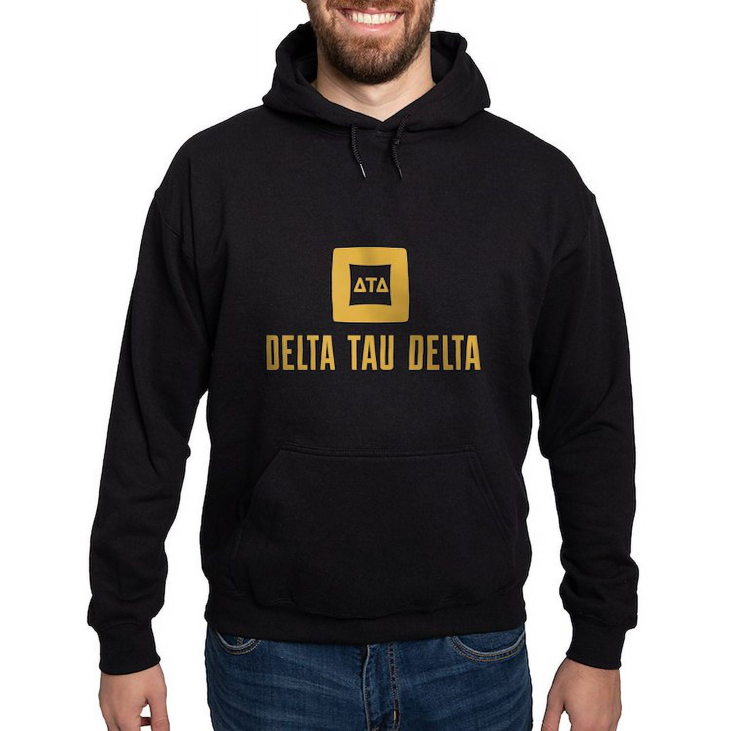 CafePress Delta Tau Delta Gold Stacked Signature Sweatshirt Pullover Hoodie Classic Comfortable Hooded Sweatshirt Walmart Business Supplies