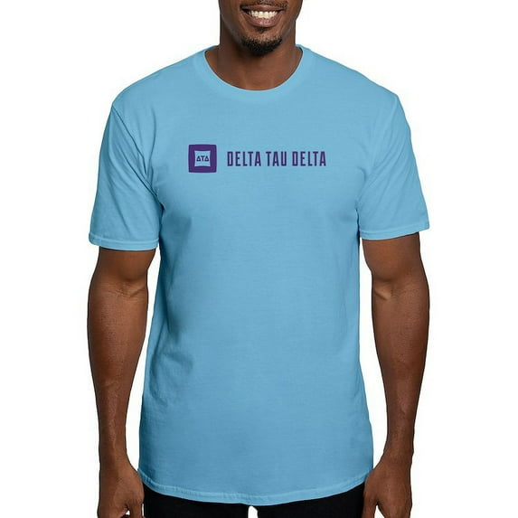 CafePress - Delta Tau Delta Purple Signature T Shirt - Fitted T-Shirt, Vintage Fit Soft Cotton Tee