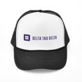 thumbnail image 1 of CafePress - Delta Tau Delta Purple Signature - Adjustable Unisex Printed Trucker Hat with Mesh Back, 1 of 8