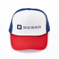 thumbnail image 1 of CafePress - Delta Tau Delta Purple Signature - Adjustable Unisex Printed Trucker Hat with Mesh Back, 1 of 10