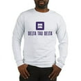 thumbnail image 1 of CafePress - Delta Tau Delta Purple Stacked Signature Long Sleeve T Shirt - Unisex Cotton Long Sleeve T-Shirt, 1 of 4