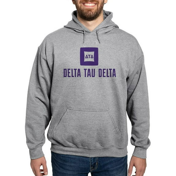 CafePress - Delta Tau Delta Purple Stacked Signature Sweatshirt - Pullover Hoodie, Hooded Sweatshirt