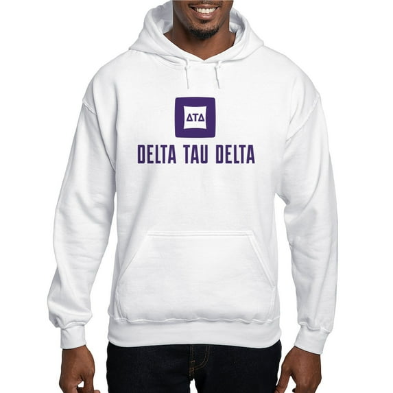 CafePress - Delta Tau Delta Purple Stacked Signature Sweatshirt - Pullover Hoodie, Hooded Sweatshirt