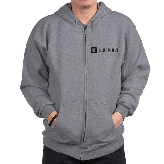 CafePress - Delta Tau Delta Signature Sweatshirt - Zip Hoodie, Classic Hooded Sweatshirt with Metal Zipper