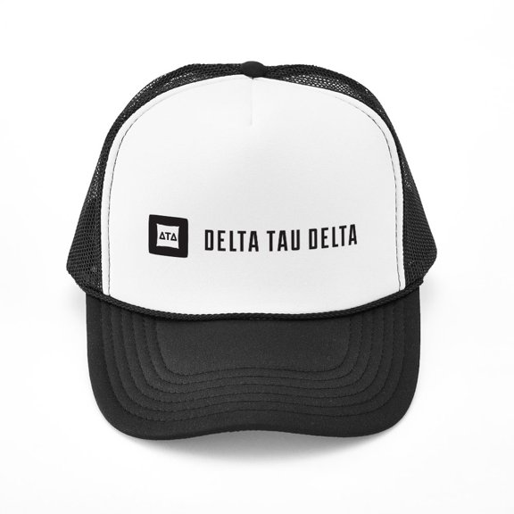 CafePress - Delta Tau Delta Signature - Adjustable Unisex Printed Trucker Hat with Mesh Back