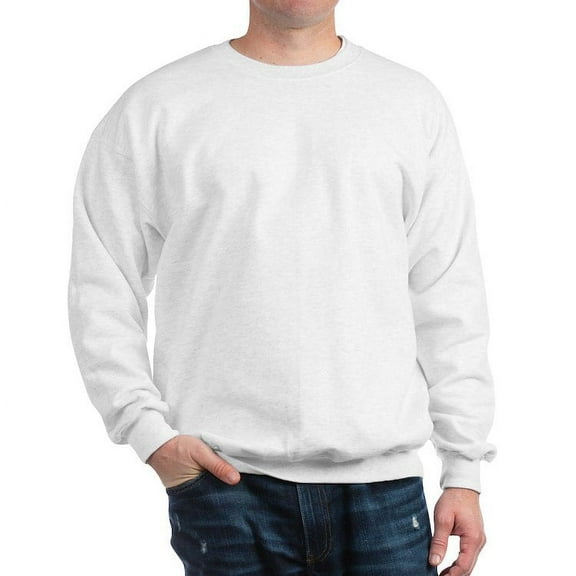 CafePress - Delta Tau Delta White Stacked Signature Sweatshirt - Crew Neck Sweatshirt