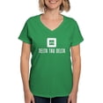 thumbnail image 1 of CafePress - Delta Tau Delta White Stacked Signature T Shirt - Women's V-Neck Dark T-Shirt, 1 of 4