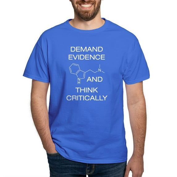 CafePress - Demand Evidence And Think Critically Dark T Shirt - Men's Classic Graphic Cotton T-Shirt