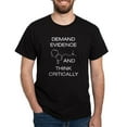 thumbnail image 1 of CafePress - Demand Evidence And Think Critically Dark T Shirt - Men's Classic Graphic Cotton T-Shirt, 1 of 4