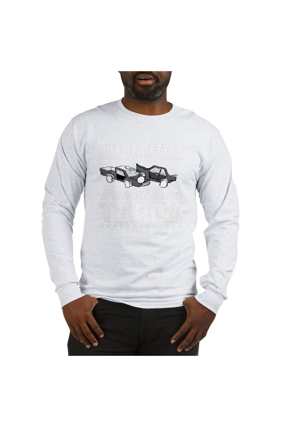 - Demo Derby Life Is Better At D Long Sleeve T Shirt - Unisex Cotton Long Sleeve T-Shirt
