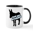 thumbnail image 1 of CafePress - Democrat Donkey Light Only Mug - 11 oz Ceramic Mug - Novelty Coffee Tea Cup, 1 of 4