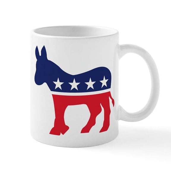 CafePress - Democrat Donkey Mug - 11 oz Ceramic Mug - Novelty Coffee Tea Cup