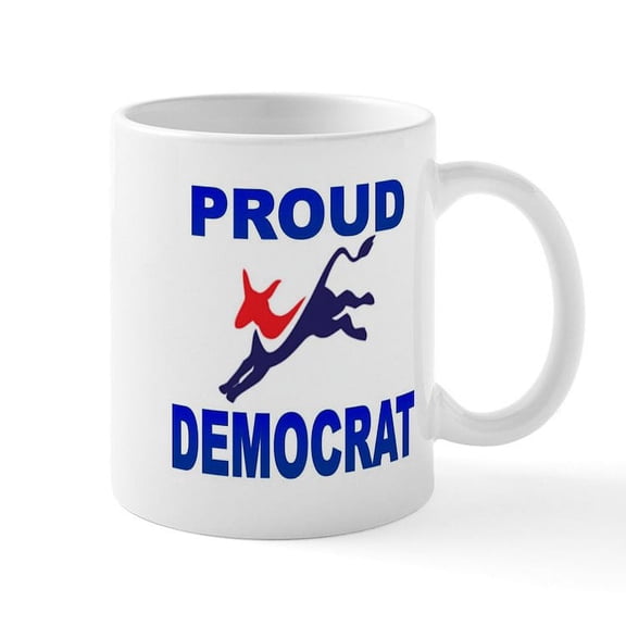 CafePress - Democrat Pride (Donkey) Mug - 11 oz Ceramic Mug - Novelty Coffee Tea Cup