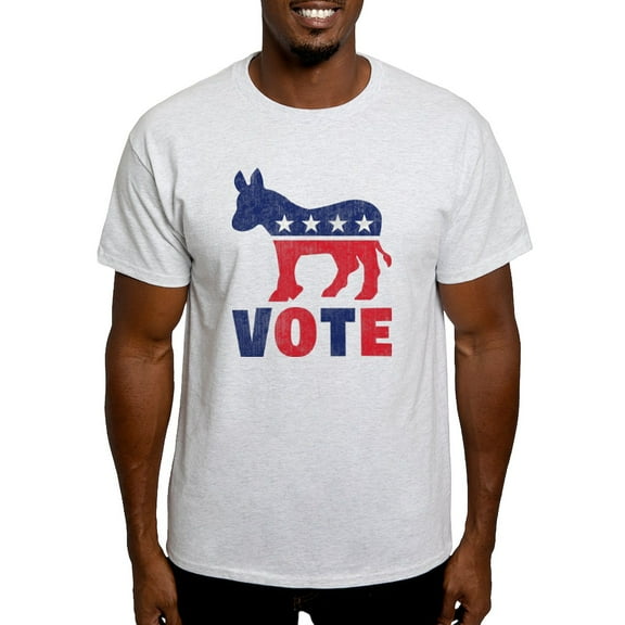 CafePress - Democrat Vote 2 Light T Shirt - Men's Classic Graphic T-Shirt