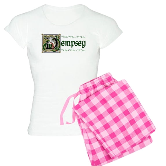 CafePress - Dempsey Celtic Dragon Women's Light Pajamas - Women's Short Sleeve Print T-Shirt and Pants Light Cotton Pajama Set