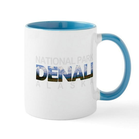 CafePress - Denali Alaska Mugs - 11 oz Ceramic Mug - Novelty Coffee Tea Cup