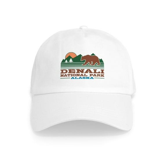 CafePress - Denali National Park Alaska Cap - Adjustable 100% Brushed Unisex Casual Cotton Baseball Cap, Beige, 1