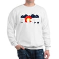 thumbnail image 1 of CafePress - Denver, Colorado Flag Distressed Sweatshirt - Crew Neck Sweatshirt, 1 of 4