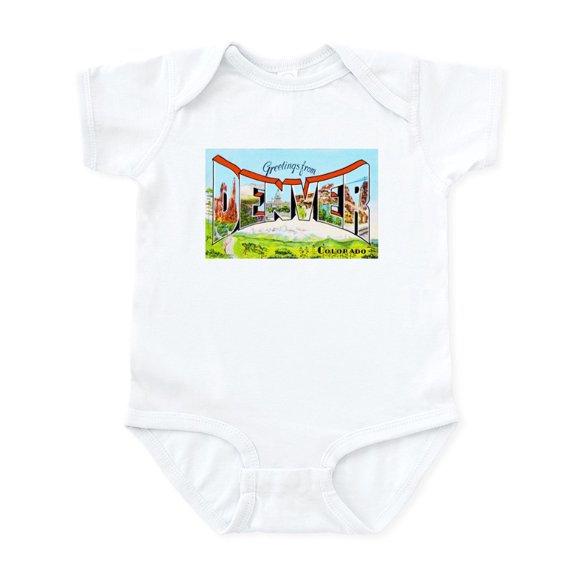 CafePress - Denver Colorado Greetings Infant Bodysuit - Baby Light Bodysuit, Size Newborn - 24 Months