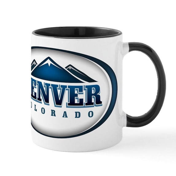 CafePress - Denver Rockies Mug - 11 oz Ceramic Mug - Novelty Coffee Tea Cup