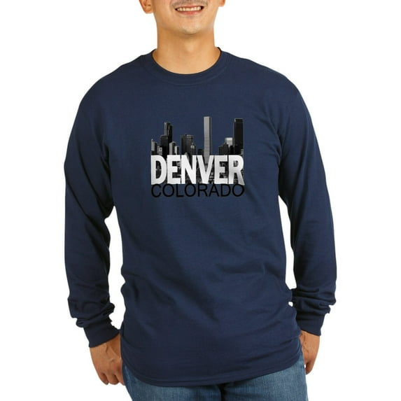 CafePress - Denver Skyline Long Sleeve Dark T Shirt - Long Sleeve Dark T-Shirt