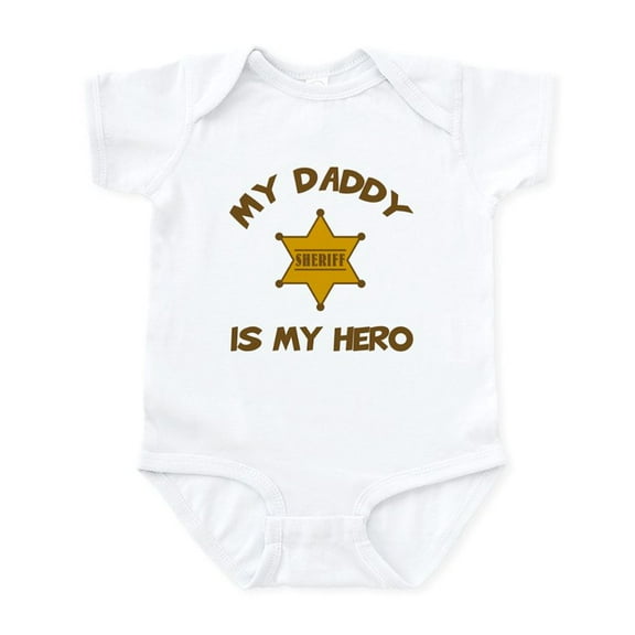 CafePress - Deputy Hero Infant Bodysuit - Baby Light Bodysuit, Size Newborn - 24 Months