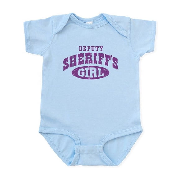 CafePress - Deputy Sheriff's Girl Infant Bodysuit - Baby Light Bodysuit, Size Newborn - 24 Months