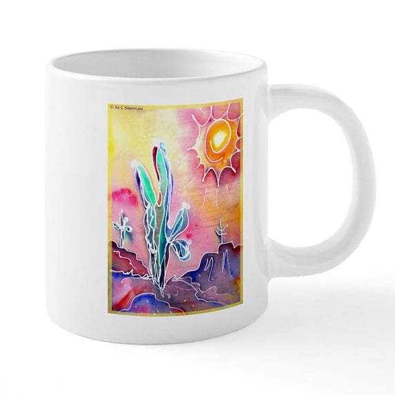 CafePress - Desert, Bright, Southwest Art! Mugs - 20 Oz White Ceramic Mega Mug