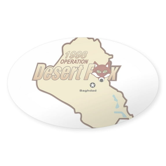 CafePress - Desert_Fox Sticker - Sticker (Oval)