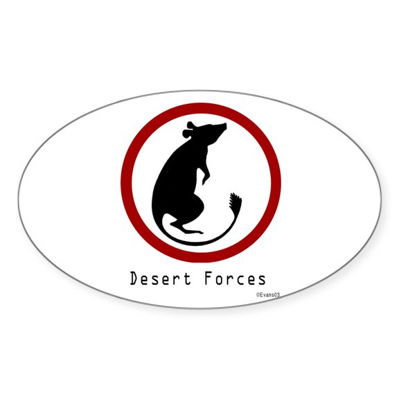 CafePress - Desert Rat Sticker - Sticker (Oval)