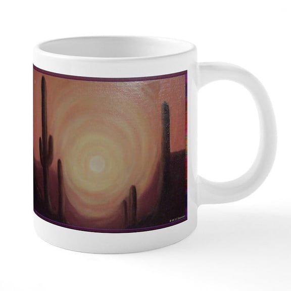 CafePress - Desert! Southwest Art! - 20 Oz White Ceramic Mega Mug